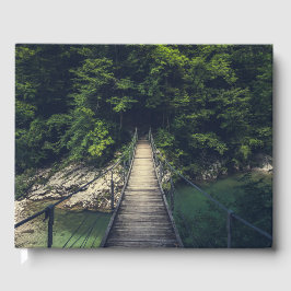 Libro De Visitas Puente colgante simple río Idrijca, Eslovenia