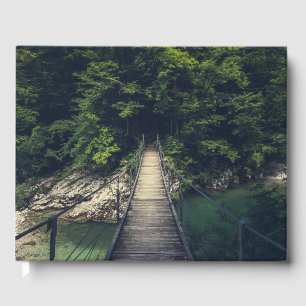 Libro De Visitas Puente colgante simple río Idrijca, Eslovenia