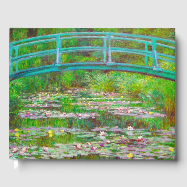 Libro De Visitas Puente Japonés y Nenúfares de Monet (Anverso)