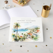 Puerto Vallarta Mexico Watercolor scape Wedding
