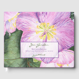 Libro De Visitas Purple Lenten Rose Floral Vacation Rental