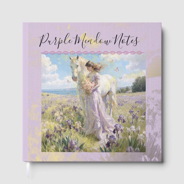 Libro De Visitas Purple Meadow Notes Foil Guestbook (Anverso)