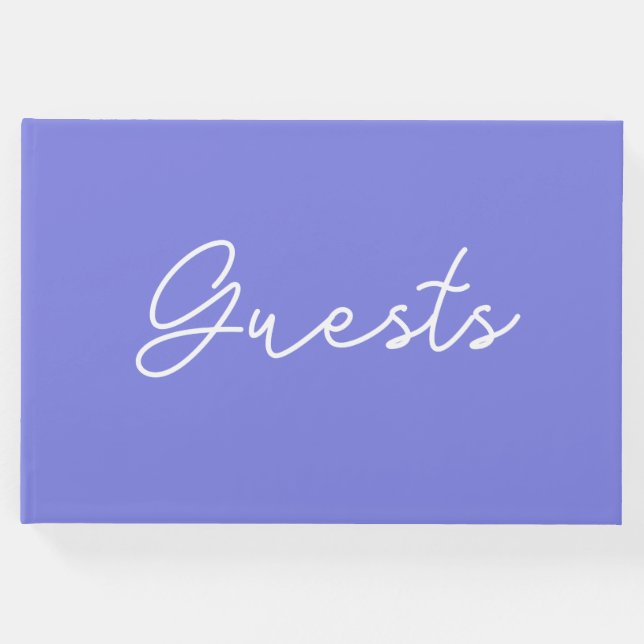 Libro De Visitas Púrpura oscuro perwinkle (Anverso)