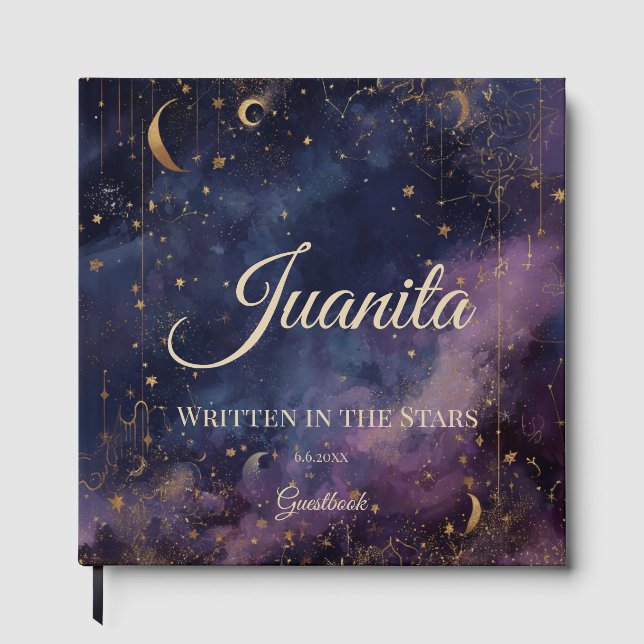 Libro De Visitas Quinceañera Celestial, costumbre (Anverso)