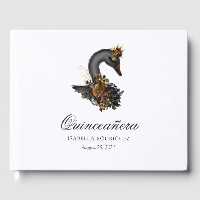 Libro De Visitas Quinceañera del Cisne Negro (Anverso)