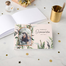 Libro De Visitas Quinceañera | Jungla de Verde y Terracota