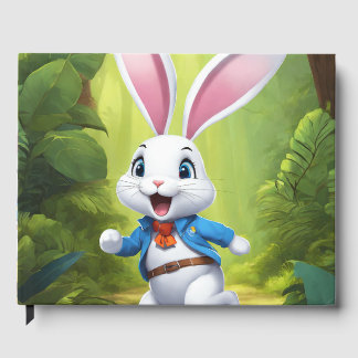 Libro De Visitas Rabbit Logo Black Guest Book