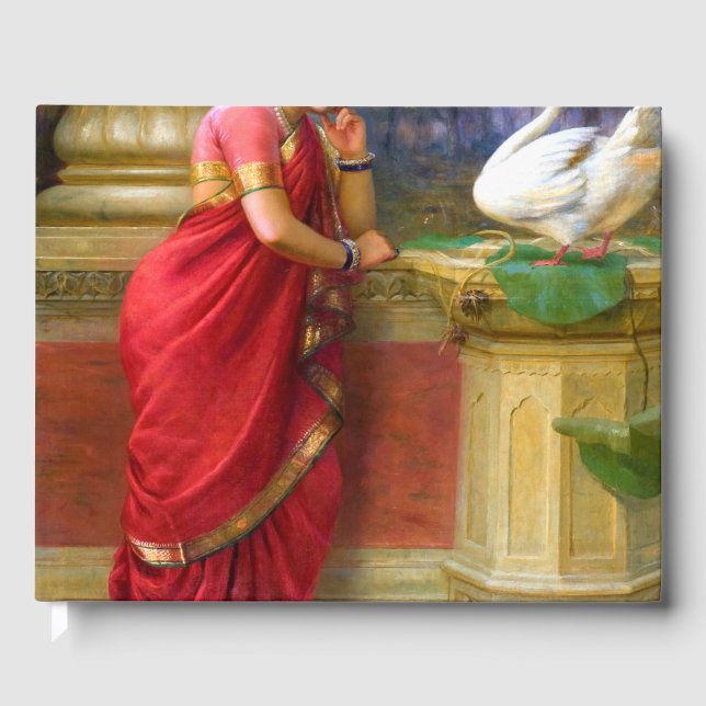 Libro De Visitas Raja Ravi Varma - Hamsa Damayanti (Anverso)