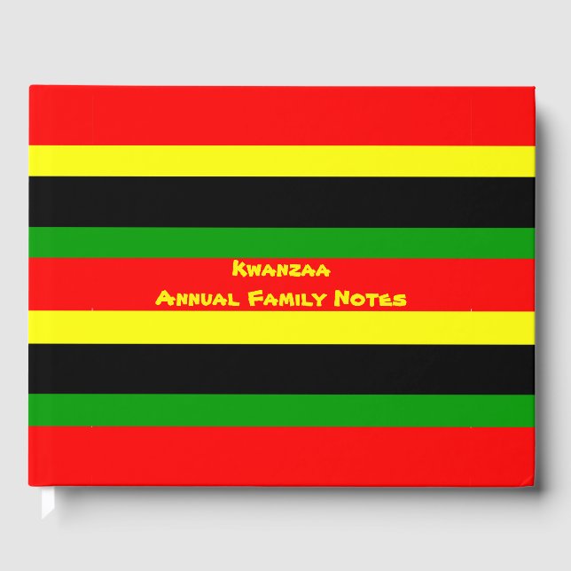 Libro De Visitas Rayas afrocéntricas (Anverso)