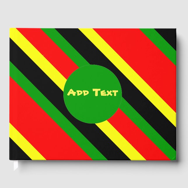 Libro De Visitas Rayas afrocéntricas (Anverso)