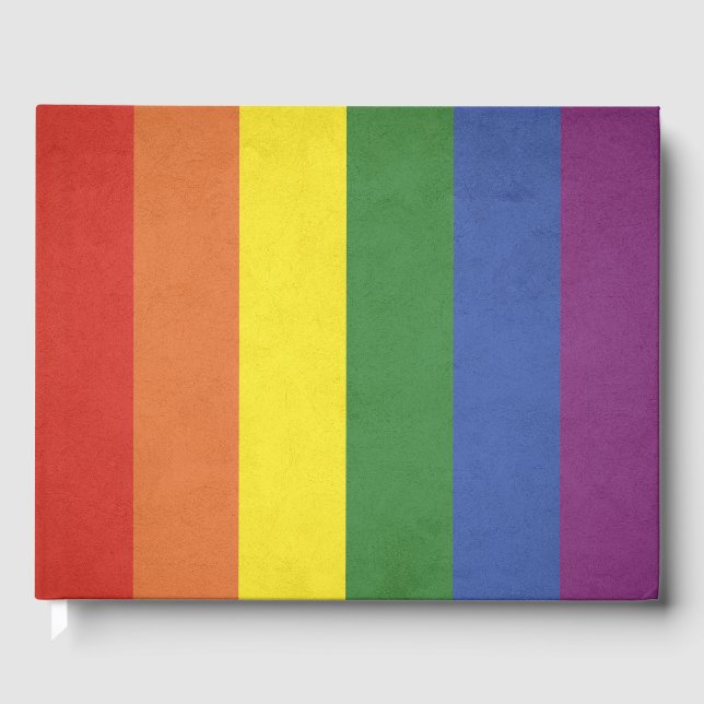 Libro De Visitas Rayas arcoiris (Anverso)