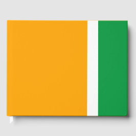 Libro De Visitas Rayas Blancas Derecha Verde Amplio Sobre Amarillo 