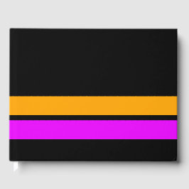 Libro De Visitas Rayas de Carreras amarilla rosada y rosada Vivient