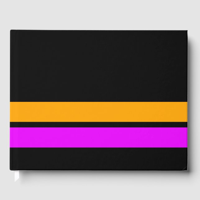 Libro De Visitas Rayas de Carreras amarilla rosada y rosada Vivient (Anverso)