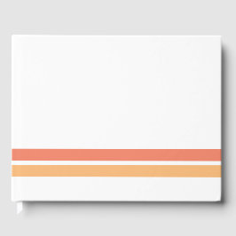 Libro De Visitas Rayas de Carreras del borde del salmón de color cl