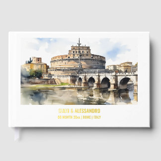 Libro De Visitas Real Relieve metalizado Castel Sant'Angelo Roma mo