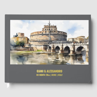 Libro De Visitas Real Relieve metalizado Castel Sant'Angelo Roma mo