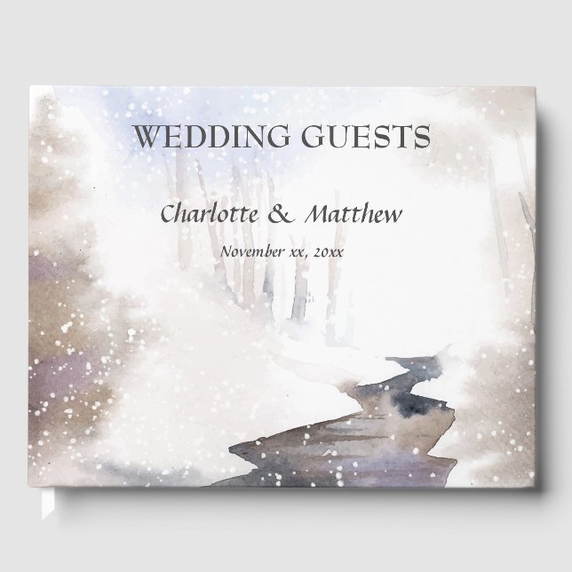 Libro De Visitas Recepción de Bodas de Invierno (Anverso)