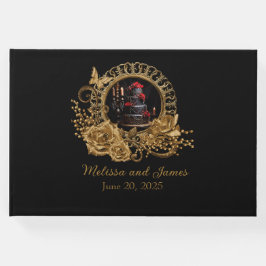 Libro De Visitas Recepción gótica de bodas románticas