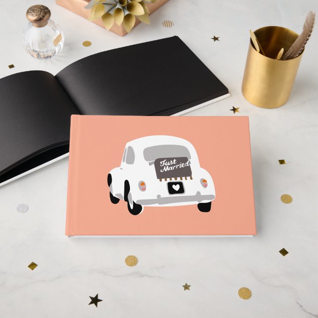 Libro De Visitas Recién Casados  (Anverso Abierto)