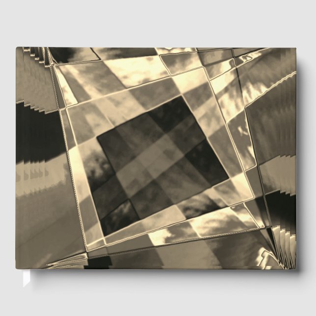 Libro De Visitas Rectángulos inclinados en tonos madera o beige? (Anverso)