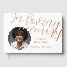 Libro De Visitas Recuerden a Keepsake funeral moderno en memoria