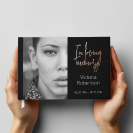 Libro De Visitas Recuerden a Keepsake funeral moderno en memoria