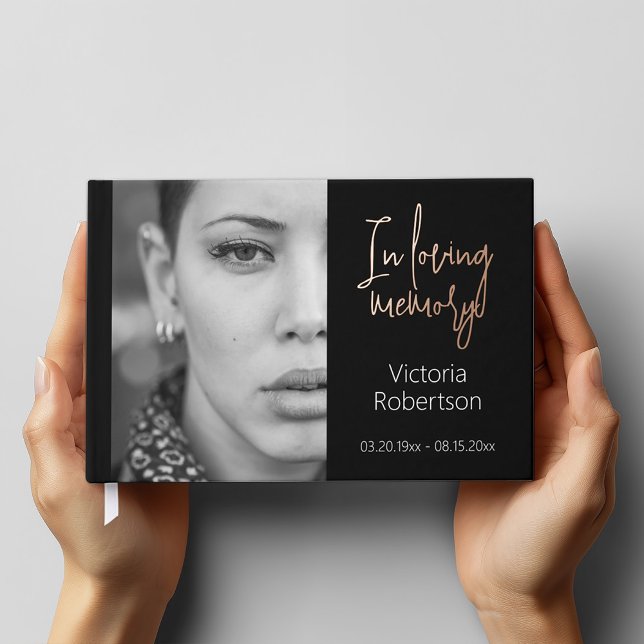 Libro De Visitas Recuerden a Keepsake funeral moderno en memoria (Perfect memorial keepsake)