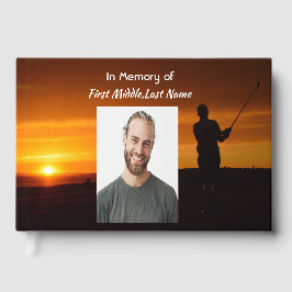 Libro De Visitas Recuerdo conmemorativo golfista golf 