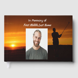 Libro De Visitas Recuerdo conmemorativo golfista golf