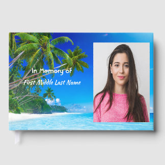 Libro De Visitas Recuerdo conmemorativo playa tropical exótica