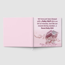 Libro De Visitas Recuerdo Personalizado para Recién Nacido & Memori