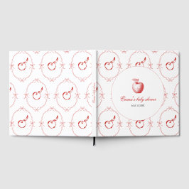 Libro De Visitas Red Apple Baby Shower Guest Book