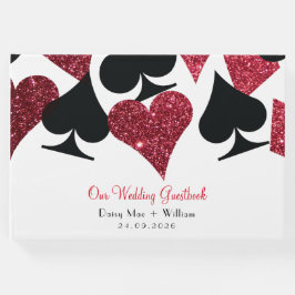 Libro De Visitas Red Faux Purpurinas Las Vegas