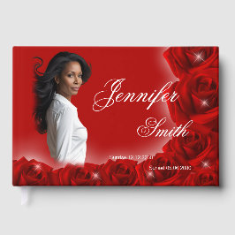 Libro De Visitas Red Roses Memorial Guest Book