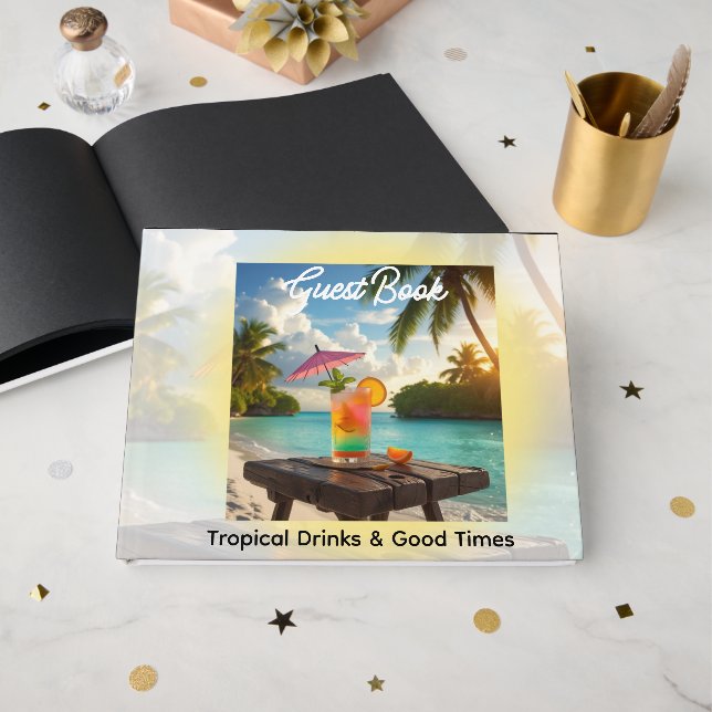 Libro De Visitas Refrescando Recuerdos para Fiestas y celebraciones (Anverso Abierto)