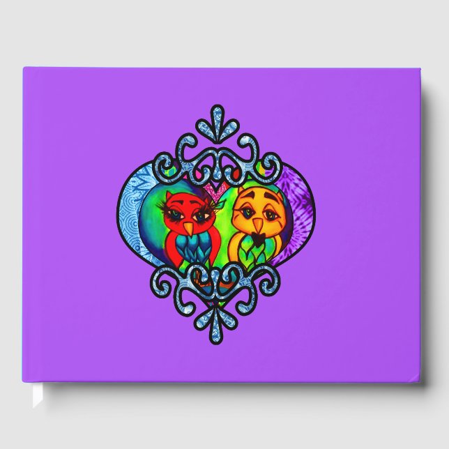 Libro De Visitas Regal Love Owls (Anverso)