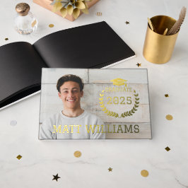 Libro De Visitas Relieve metalizado del partido graduado de Guay Ph