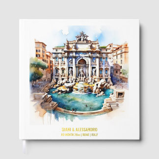 Libro De Visitas Relieve metalizado Fontana di Trevi Roma
