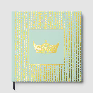 Libro De Visitas Relieve metalizado Pageant Crown Photo Scrapbook t