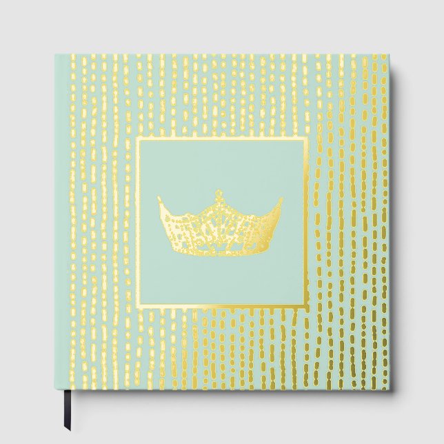 Libro De Visitas Relieve metalizado Pageant Crown Photo Scrapbook t (Anverso)