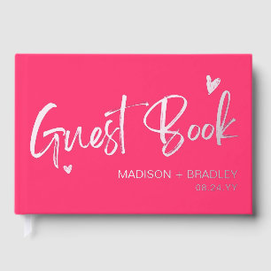 Libro De Visitas Relieve metalizado real de caligrafía plateada gui