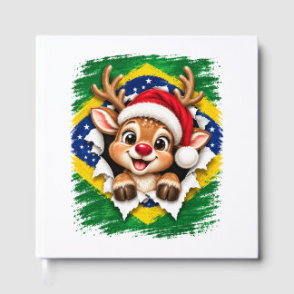 Libro De Visitas Reno de Navidad Brasileño