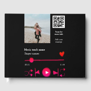 Libro De Visitas Reproductor de música personalizado código q r de 