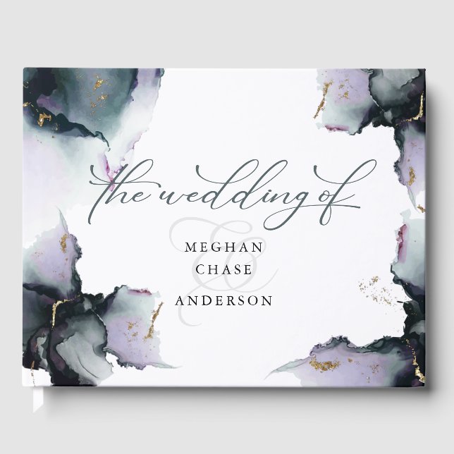 Libro De Visitas Resumen Geode Amethyst Proep Cyan Dusty (Anverso)