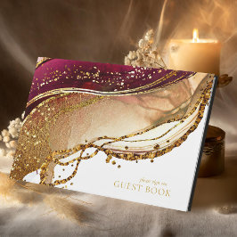 Libro De Visitas Resumen Sparkling Boda Wine Red ID1018