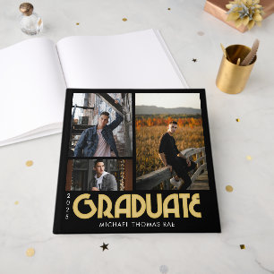 Libro De Visitas Retro Graduate Multi Photo Guest Book
