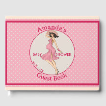 Retro Mommy Brunette Baby Shower Fiesta