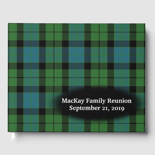 Libro De Visitas Reunión familiar de clan MacKay (Anverso)