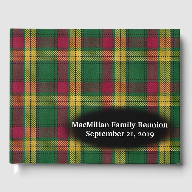 Libro De Visitas Reunión familiar de clan MacMillan Tartan (Anverso)